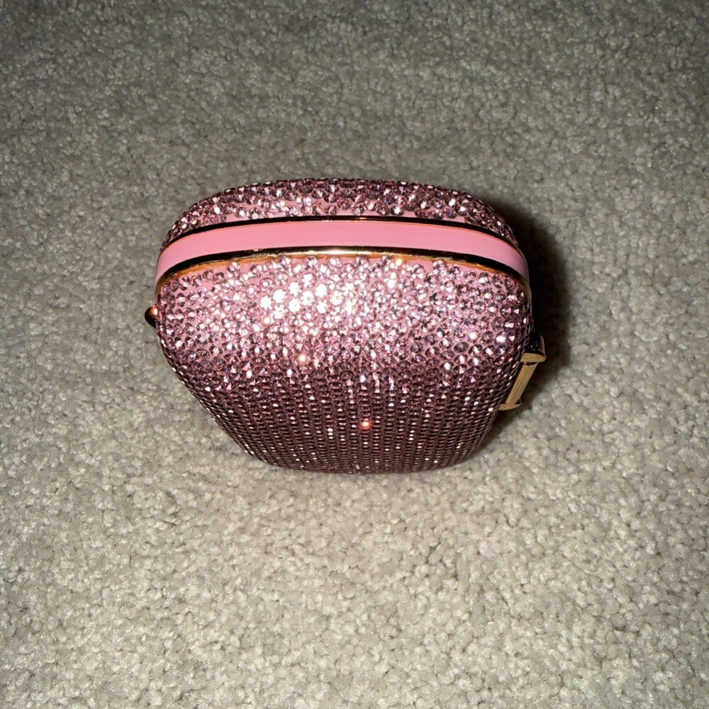 NEW Glitz & Glam 8 Compartment Travel Pill Cases PINK Rhinestones TikTok Viral - Picture 8 of 8